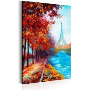 Ručně malovaný obraz - Autumnal Paris 120x80 cm