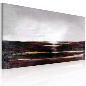 Bimago Ručně malovaný obraz - Black ocean 120x60 cm