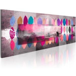 Bimago Ručně malovaný obraz - Color trends 120x40 cm