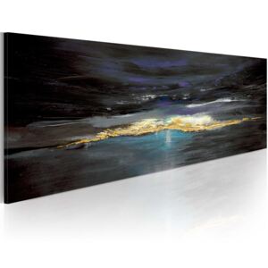 Bimago Ručně malovaný obraz - After the storm comes calm 100x40 cm
