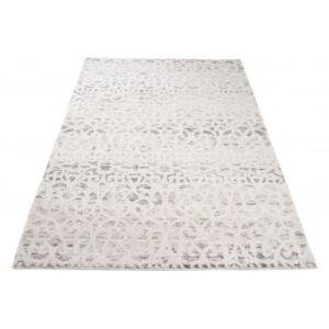 Moderní kusový koberec TROYA V492E krémový / hnědý Rozměr: 60x100 cm