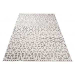 Moderní kusový koberec TROYA V492B krémový / šedý Rozměr: 60x100 cm