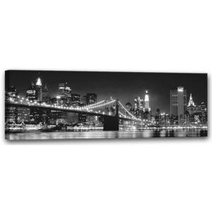 Styler Obraz na plátně - Black and White Bridge 45x140 cm
