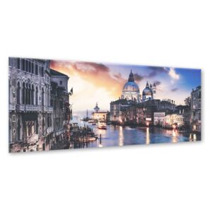 Obraz na skle Styler - Blue Venice 125x50 cm