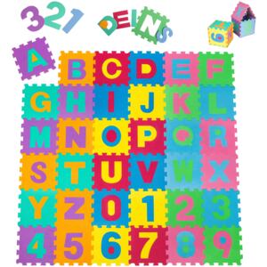 Tectake 401859 pěnové puzzle na zem hrací puzzle koberec - barevná