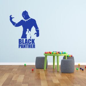 GLIX Avengers Black Panther - samolepka na zeď Modrá 30x20 cm