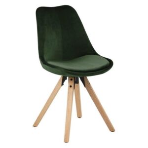 Sada 2 khaki zelených jídelních židlí Actona Dima Velvet
