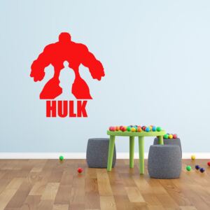 GLIX Avengers Hulk - samolepka na zeď Červená 30x20 cm
