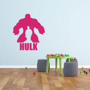 GLIX Avengers Hulk - samolepka na zeď Růžová 30x20 cm