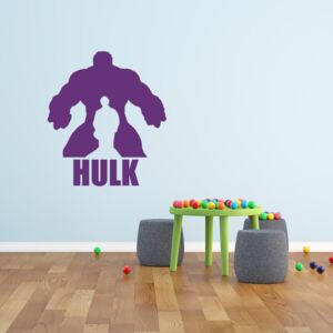 GLIX Avengers Hulk - samolepka na zeď Fialová 90x60 cm