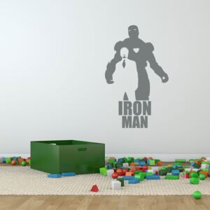 GLIX Avengers Iron Man - samolepka na zeď Šedá 60x35 cm