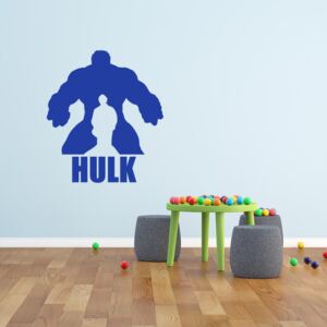 GLIX Avengers Hulk - samolepka na zeď Modrá 120x80 cm
