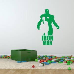 GLIX Avengers Iron Man - samolepka na zeď Zelená 35x20 cm