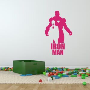 GLIX Avengers Iron Man - samolepka na zeď Růžová 120x75 cm
