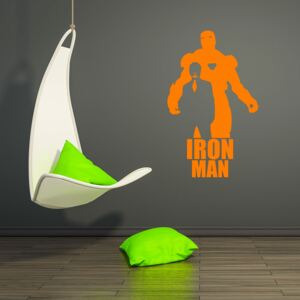 GLIX Avengers Iron Man - samolepka na zeď Oranžová 90x55 cm