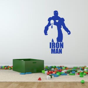 GLIX Avengers Iron Man - samolepka na zeď Modrá 60x35 cm