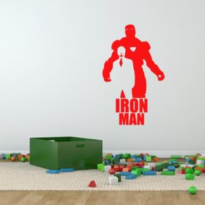 GLIX Avengers Iron Man - samolepka na zeď Červená 90x55 cm