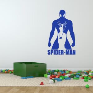 GLIX Avengers Spider Man - samolepka na zeď Modrá 90x55 cm