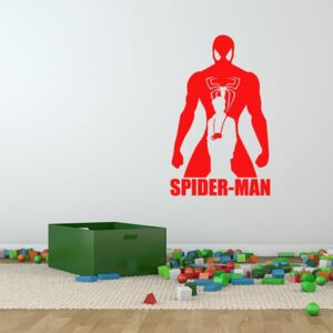 GLIX Avengers Spider Man - samolepka na zeď Červená 60x35 cm