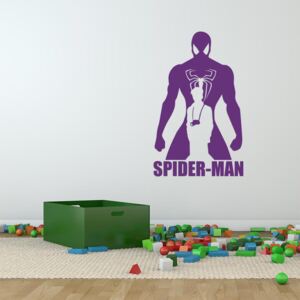 GLIX Avengers Spider Man - samolepka na zeď Fialová 30x20 cm