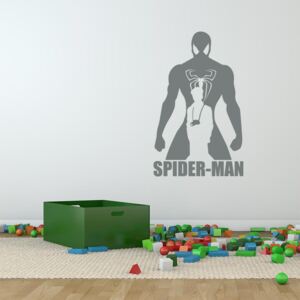 GLIX Avengers Spider Man - samolepka na zeď Šedá 120x75 cm