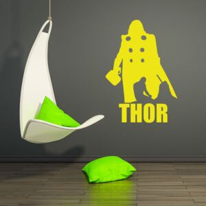 GLIX Avengers Thor - samolepka na zeď Žlutá 90x60 cm