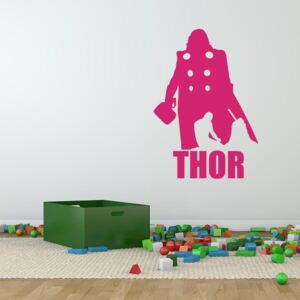 GLIX Avengers Thor - samolepka na zeď Růžová 90x60 cm