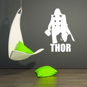 GLIX Avengers Thor - samolepka na zeď Bílá 60x40 cm