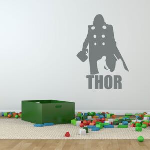 GLIX Avengers Thor - samolepka na zeď Šedá 90x60 cm
