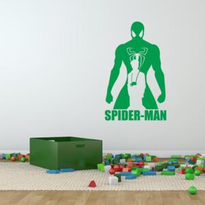GLIX Avengers Spider Man - samolepka na zeď Zelená 120x75 cm