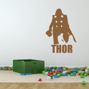 GLIX Avengers Thor - samolepka na zeď Hnědá 120x80 cm