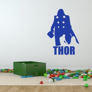 GLIX Avengers Thor - samolepka na zeď Modrá 60x40 cm