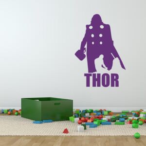 GLIX Avengers Thor - samolepka na zeď Fialová 60x40 cm