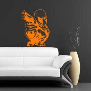 GLIX Deadpool - samolepka na zeď Oranžová 20x15 cm