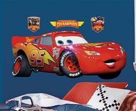 Lightning McQueen. Samolepky Disney Cars