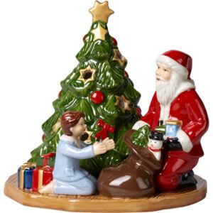 Villeroy & Boch Christmas Toys svícen, Rozdávání dárků, 14 cm