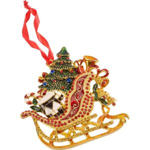 Villeroy & Boch Christmas Toys kovová závěsná dekorace Sáně, 12 cm