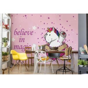 Fototapeta - Unicorn "Believe In Magic" Vliesová tapeta - 208x146 cm