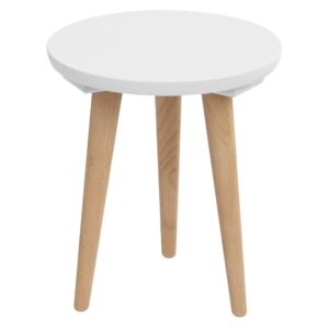 Odkládací stolek Tafel, 30 cm, bílá (Odkládací stolek Tafel, 30 cm, bílá, Odkládací stolky)