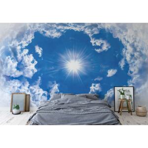 Fototapeta - Blue Sky White Clouds IV. Vliesová tapeta - 368x254 cm