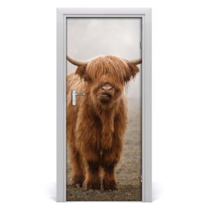 Fototapeta samolepící na dveře krávy kopec