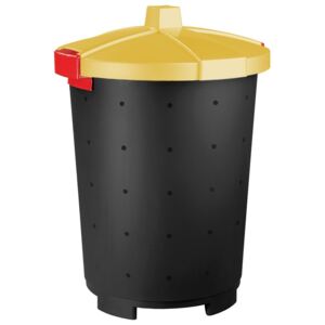 Plastový odpadkový koš Mattis 45 l, žlutá