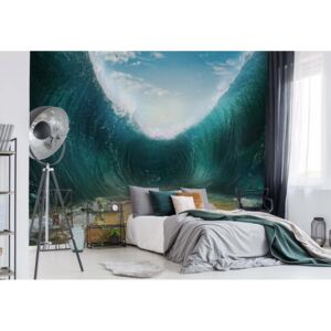 Fototapeta - Parting Waves Ocean Vliesová tapeta - 416x254 cm