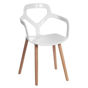 Jídelní židle Noir, bílá (Jídelní židle Noir, bílá, Jídelní židle)