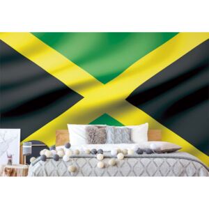 Fototapeta - 3D Flag Jamaica Vliesová tapeta - 254x184 cm