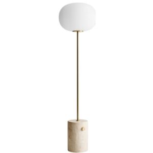 Béžová mramorová stojací lampa MENU JWDA 150 cm