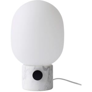 Bílá mramorová stolní lampa MENU JWDA 32 cm