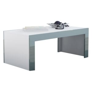 Konferenční stolek TESS 120 bílý / šedá lesk