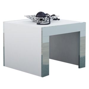 Konferenční stolek TESS 60 bílý / šedá lesk
