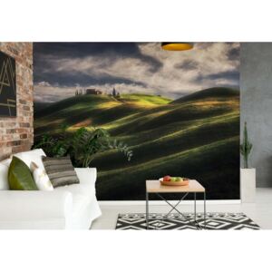 Fototapeta - Tuscany Sweet Hills Vliesová tapeta - 368x254 cm
